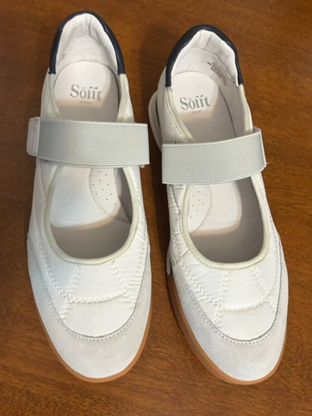 Sofft Kelly Mary Jane Sneaker White/Warm White Sz 10 New with Box Comfort Sporty - Picture 6 of 10